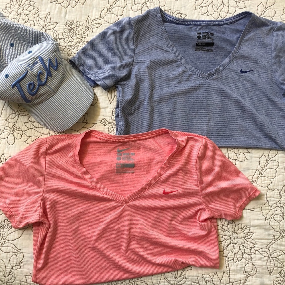 TWO “The Nike Tee,” Red & Blue - S